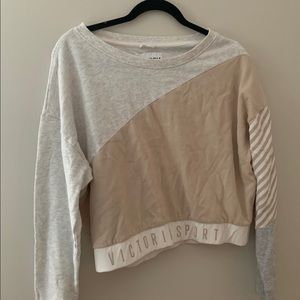 Victoria Sport Tan & Grey Crewneck